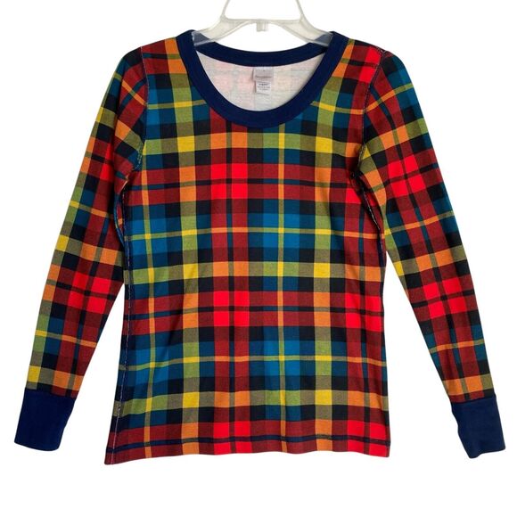 Hanna Anderson Top Long sleeve Women's S Multicolor Vibrant Plaid Cotton Casual - Picture 1 of 6